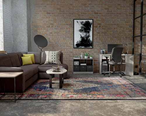 Furinno Basic 3x2 Cube Storage Bookcase - Stylish Organizer with Bins | French Oak Grey/Black