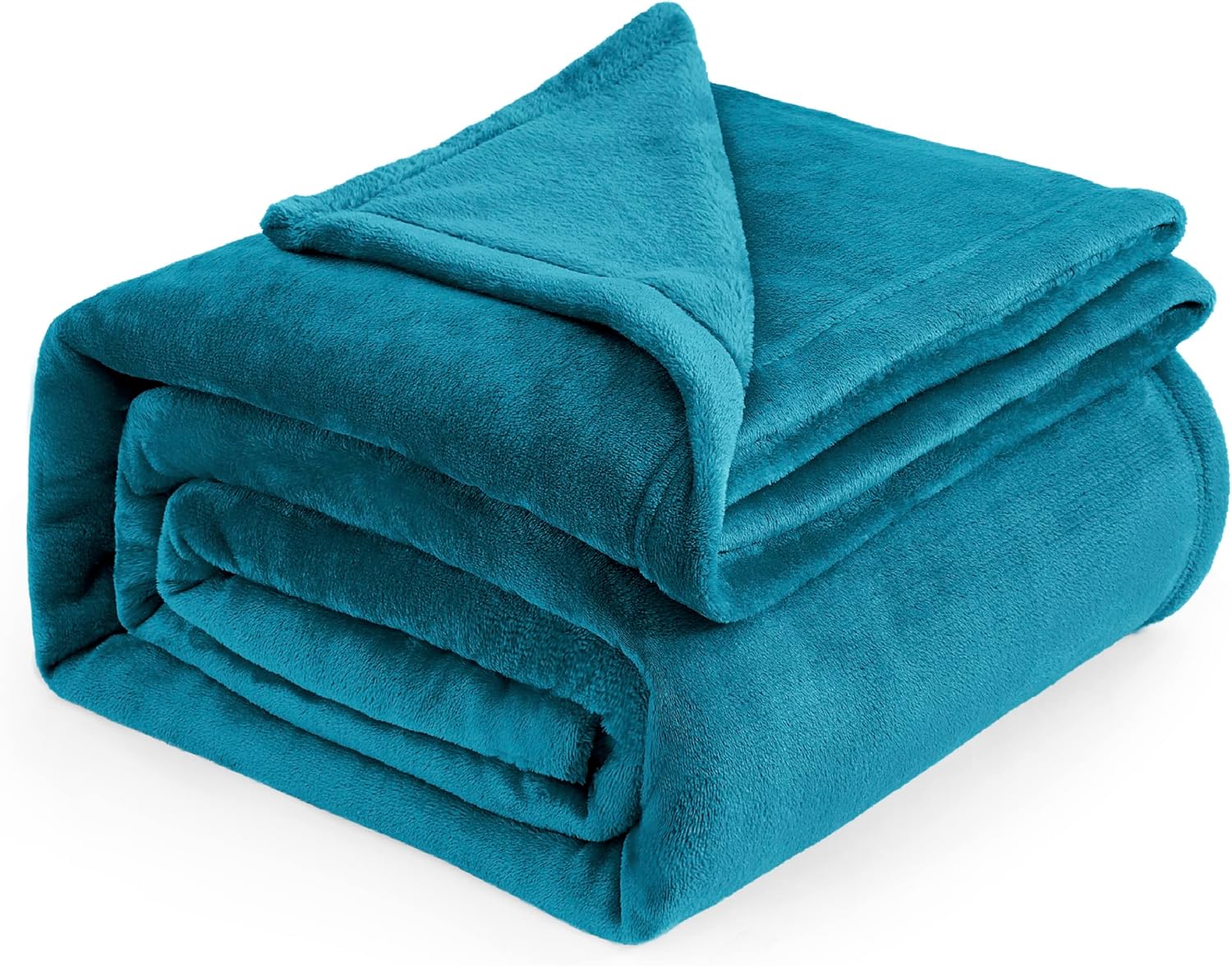 Bedsure GentleSoft Fleece Blanket - King Size Teal | Soft, Lightweight, Plush & Cozy Microfiber, 108x90 Inches