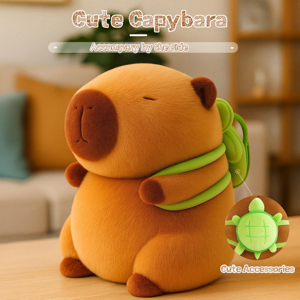 NXNYNZ Cute Capybara Plush Kawaii Soft Capybara Plush Doll Pillow with Bread Capybara Stuffed Aniamls Toys for Girls Kids Adults Birthdays Valentines 9IN