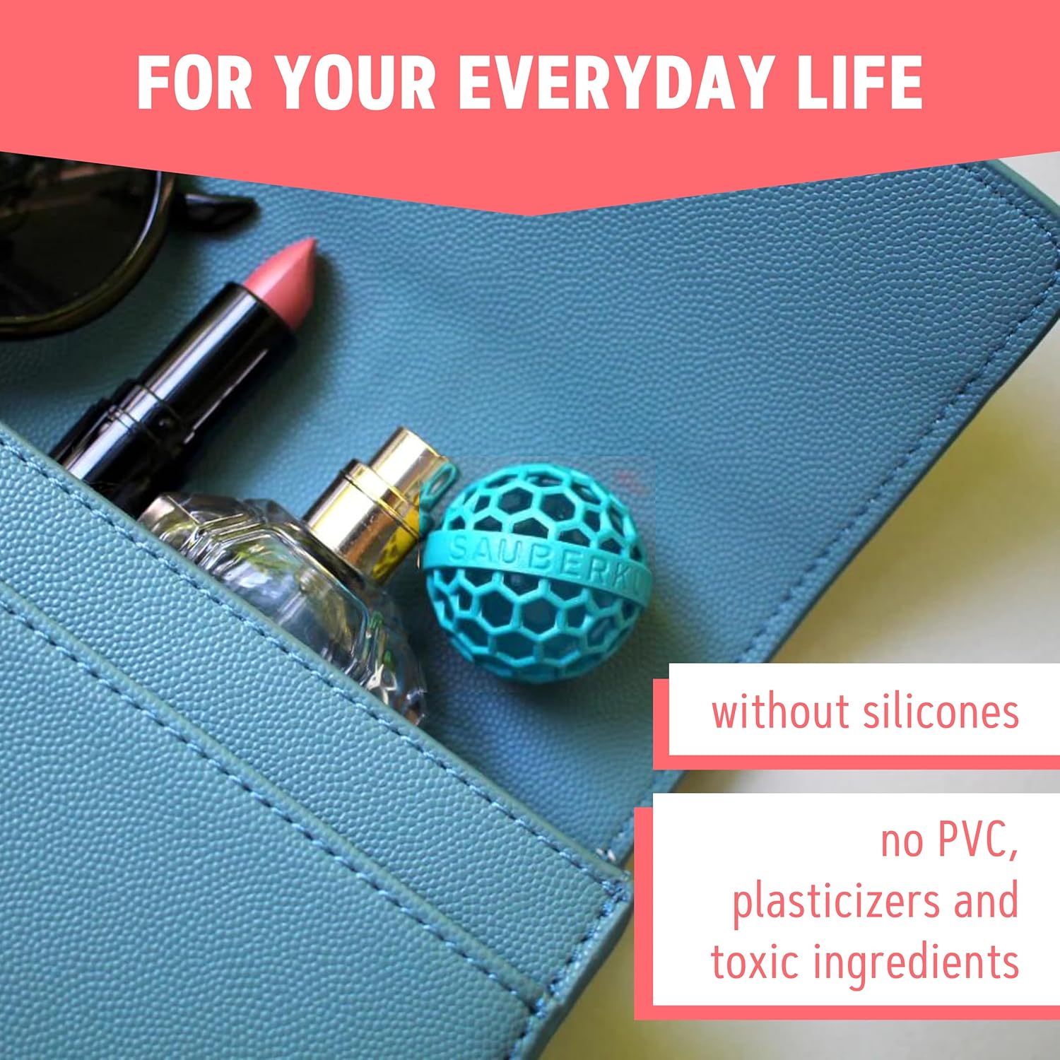 Sauberkugel - Clean Ball for Purses & Bags | Innovative Cleaning Solution in Teal