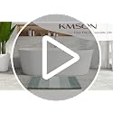 Kmson Green Ombre Bath Mat 17x24in Non Slip Ultra Soft Water Absorbent Rug