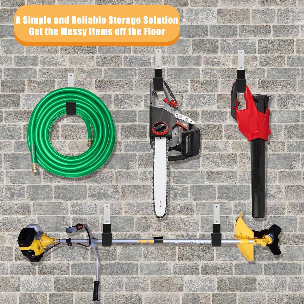 Skiennix Heavy Duty Utility Hooks - Wall Mount Storage for Hose, Bike, Ladder & More (8 Small)