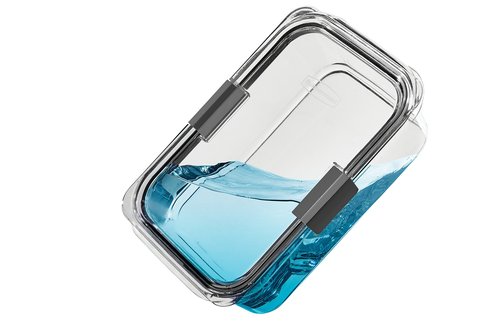 Rubbermaid Brilliance Food Storage Container, Large, 9.6 Cup | Clear | Pack of 2