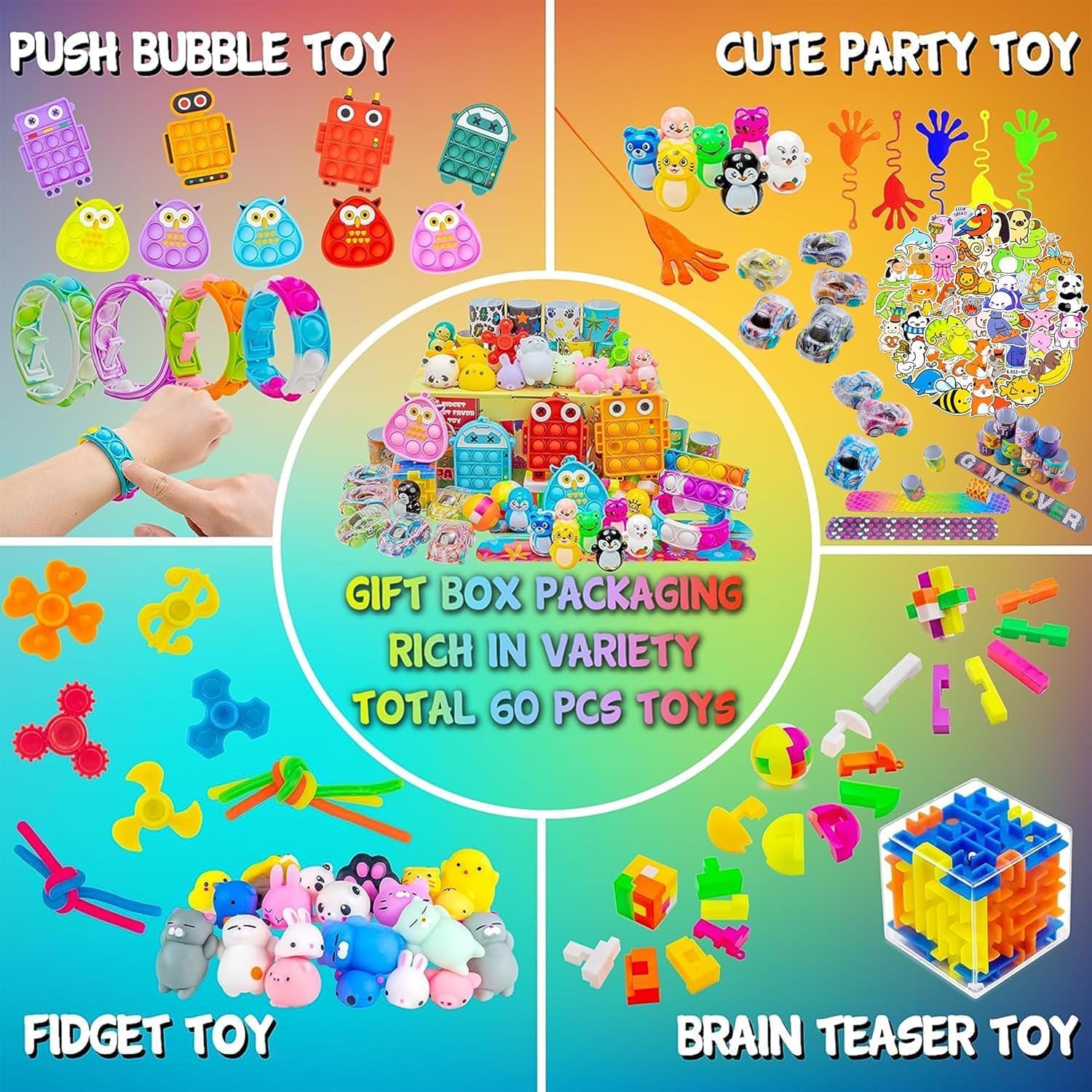 110 PCS Party Favors for Kids | Goodie Bag Stuffers & Treasure Box Toys for Birthdays