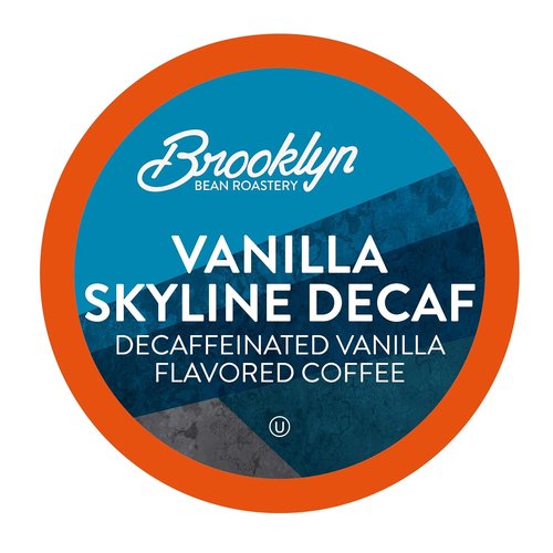 Brooklyn Beans Coffee Pods - Vanilla Skyline Decaf, Smooth & Creamy Flavor | 40 Count for Keurig 2.0
