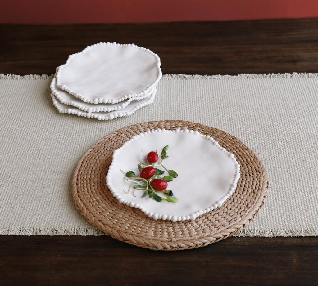 Beatriz Ball VIDA Alegria 9" Salad Plate Set of 4 (White)