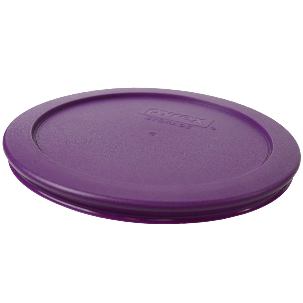 Pyrex 7202-PC 1-Cup Olive Green, 7200-PC 2-Cup Butter Yellow, & 7201-PC 4-Cup Thistle Purple Food Storage Replacement Lids - Made in USA