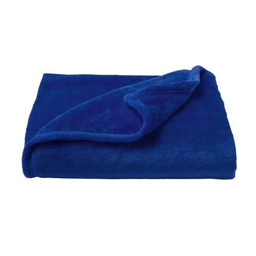 Lavish Home Velvet Throw – Oversized Microfiber Velvet Solid Polyester Throw Blanket – Breathable and Machine Washable by LHC (Midnight Blue)