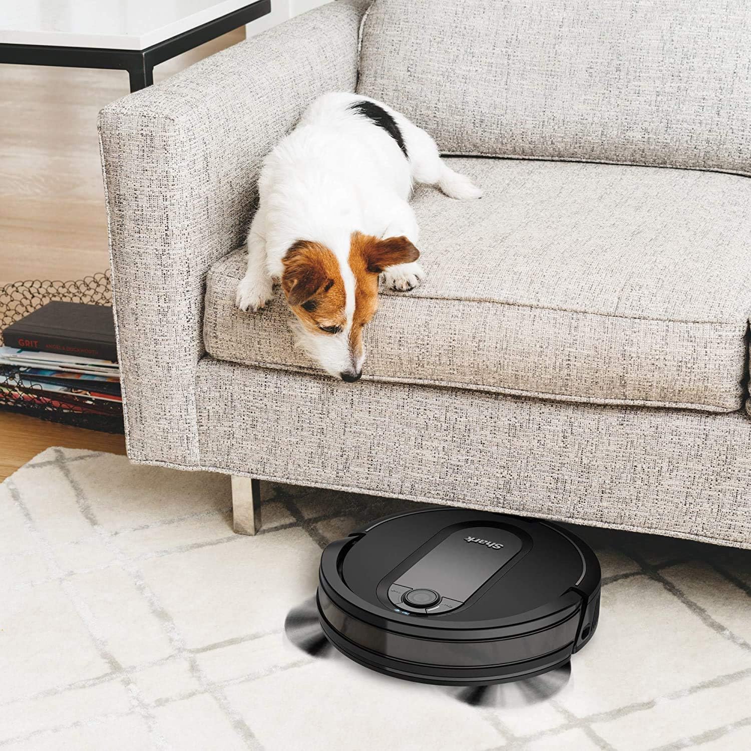 Shark RV1001AE IQ Robot Vacuum - Self-Empty XL with Smart Navigation & Wi-Fi | Works with Alexa, Black