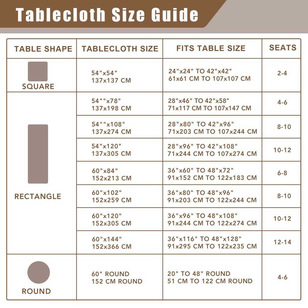 Fitable Nature Faux Linen Tablecloths Rectangle 60 x 84 Inch - 6 Pack Neutral Table Clothes for 4 Foot Tables, Wrinkle-Proof Faux Burlap Table Covers for Dining, Farmhouse, Outdoor Picnic, Camping