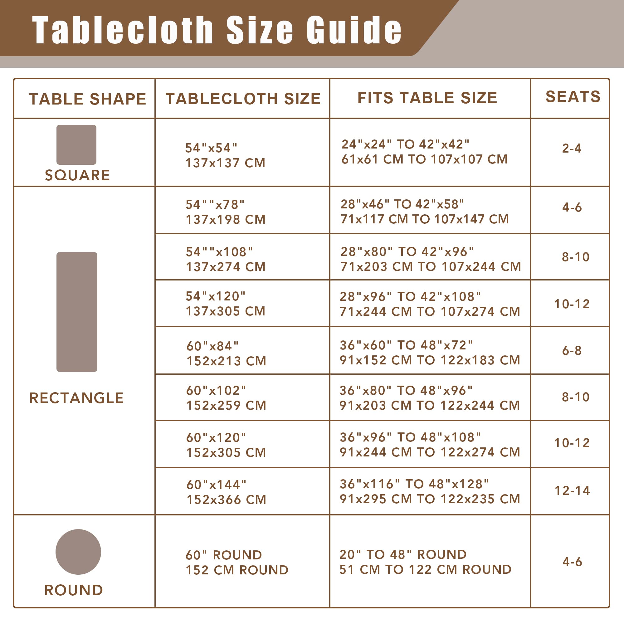 Fitable Nature Faux Linen Tablecloths Rectangle 60 x 84 Inch - 6 Pack Neutral Table Clothes for 4 Foot Tables, Wrinkle-Proof Faux Burlap Table Covers for Dining, Farmhouse, Outdoor Picnic, Camping