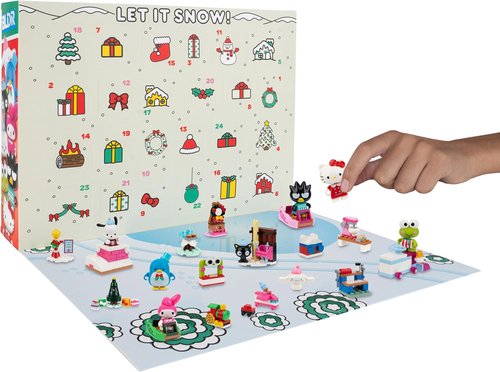 BLDR Hello Kitty and Friends Advent Calendar Building Set - 8 Minifigures & 16 Gifts for Ages 8+