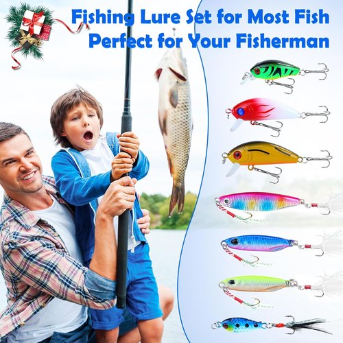 Fishing Advent Calendar 2025 - Countdown to Christmas with Lures for Teen Boys & Adult Fishermen