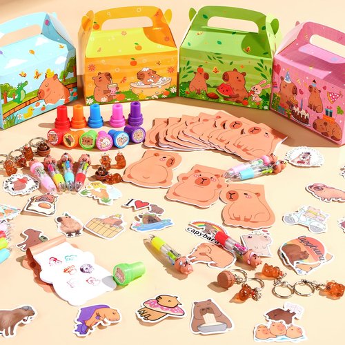 Vanblue Capybara Party Favors Birthday Decorations Party Supplies Pinata Fillers Goodie Bags Stuffers Gifts Prizes Goodie Gift Treat Boxes