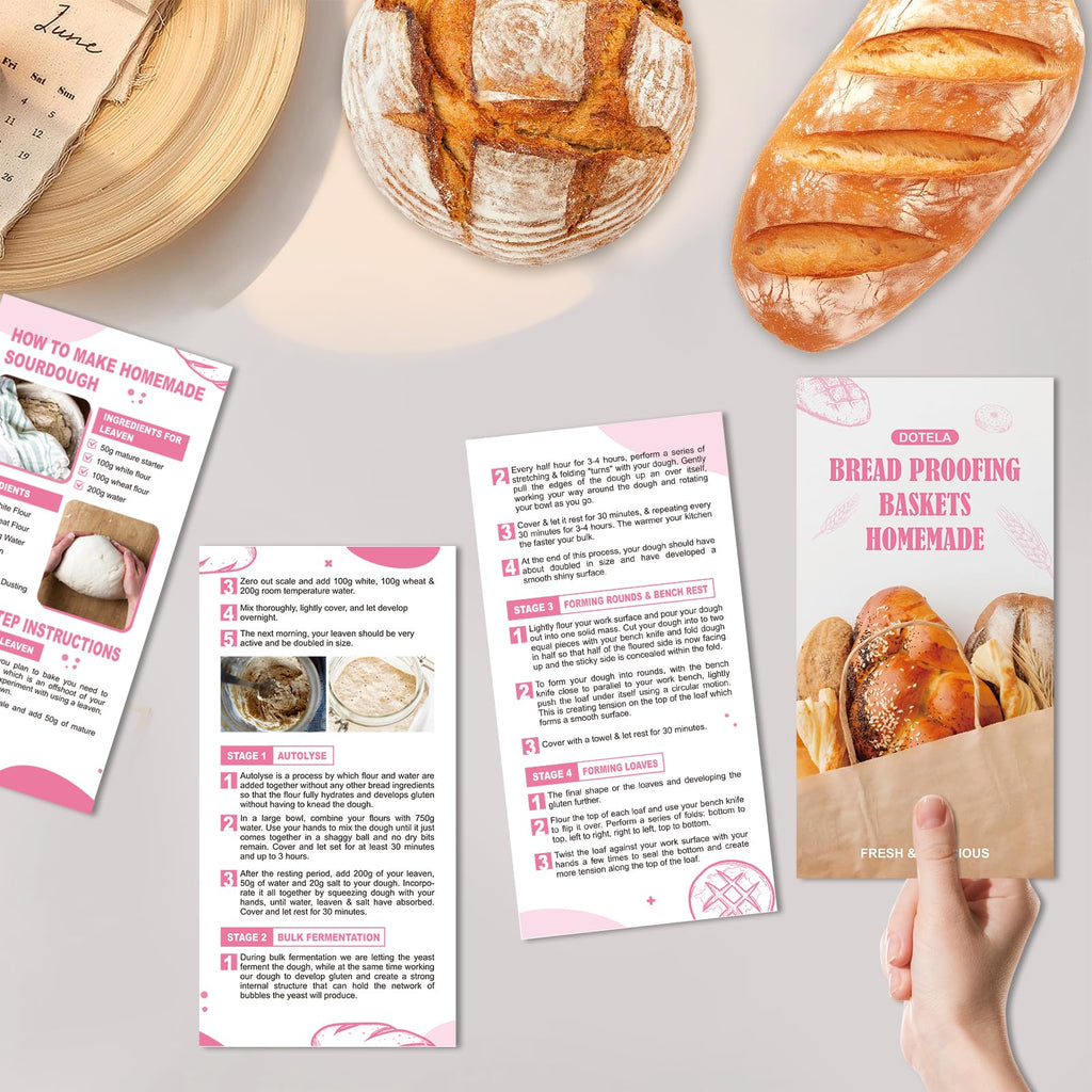 Sourdough Starter Kit | Complete Sourdough Bread Baking Supplies & Sour Dough Bread Making Kit with Proofing Baskets (8.5" & 10") All-in-One Baking Tools & Gift Set for Women, Beginners & Home Bakers