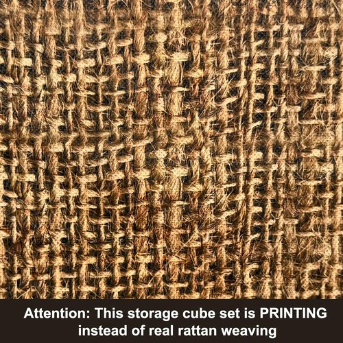Homyfort 11x11 Cube Storage Bins - Collapsible Fabric Organizers with Dual Handles | Set of 6