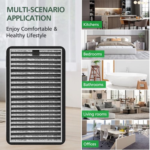8 Pack DSTx HEPA + Carbon Filters Replacement Compatible with Clarifion DSTx Mini Personal Portable Air Purifiers for Home, Bedroom and Pets, Works for Dust, Smoke,Odors and Airborne Particles