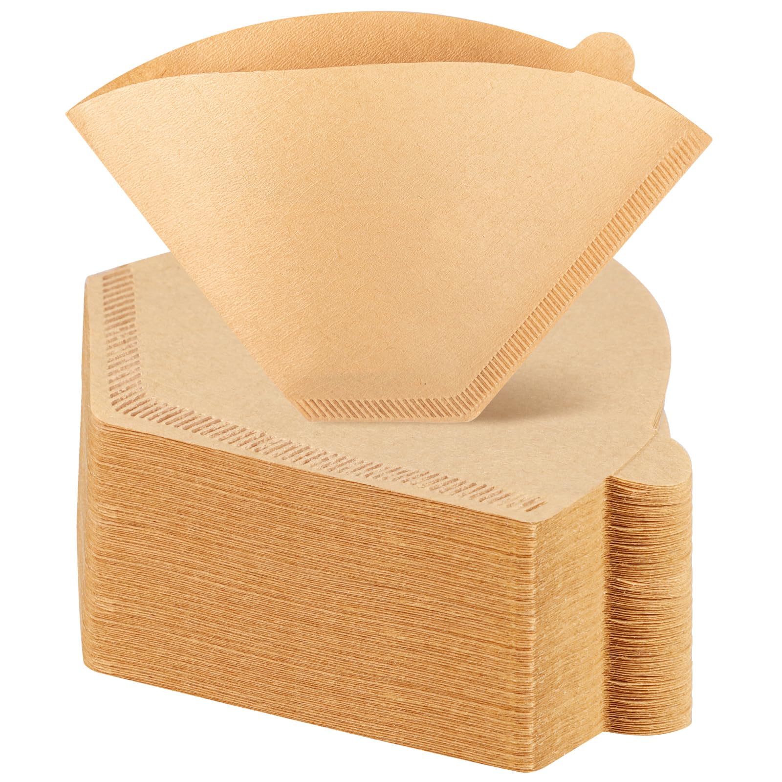 Coffee Filters #4, Unbleached Natural Coffee Filters 8-12 Cup, Disposable Coffee Filters, 4 Cone Paper Compatible with Ninja Coffee Maker, Pour Over and Drip Coffee Maker, 400 Count