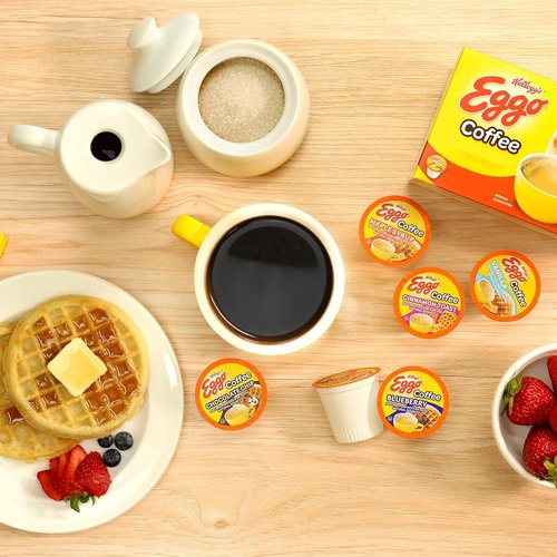 Eggo Beverages Cinnamon Toast Waffle Coffee Pods - Fair Trade Certified, 40 Count | Perfect for Keurig K-Cup Brewers
