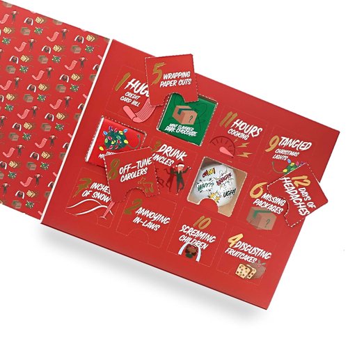Astor Chocolate Advent Calendar - 12 Days of Fun Holiday Countdown with Milk Truffles & Dark Mint Chocolates | Perfect Gag Gift for Adults