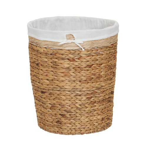 Household Essentials Wicker Basket Laundry Hamper with Liner, Natural