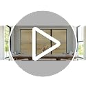 Coavas 3D Fluted Glass Window Privacy Film - Umber, 17.5x78.7 Inch