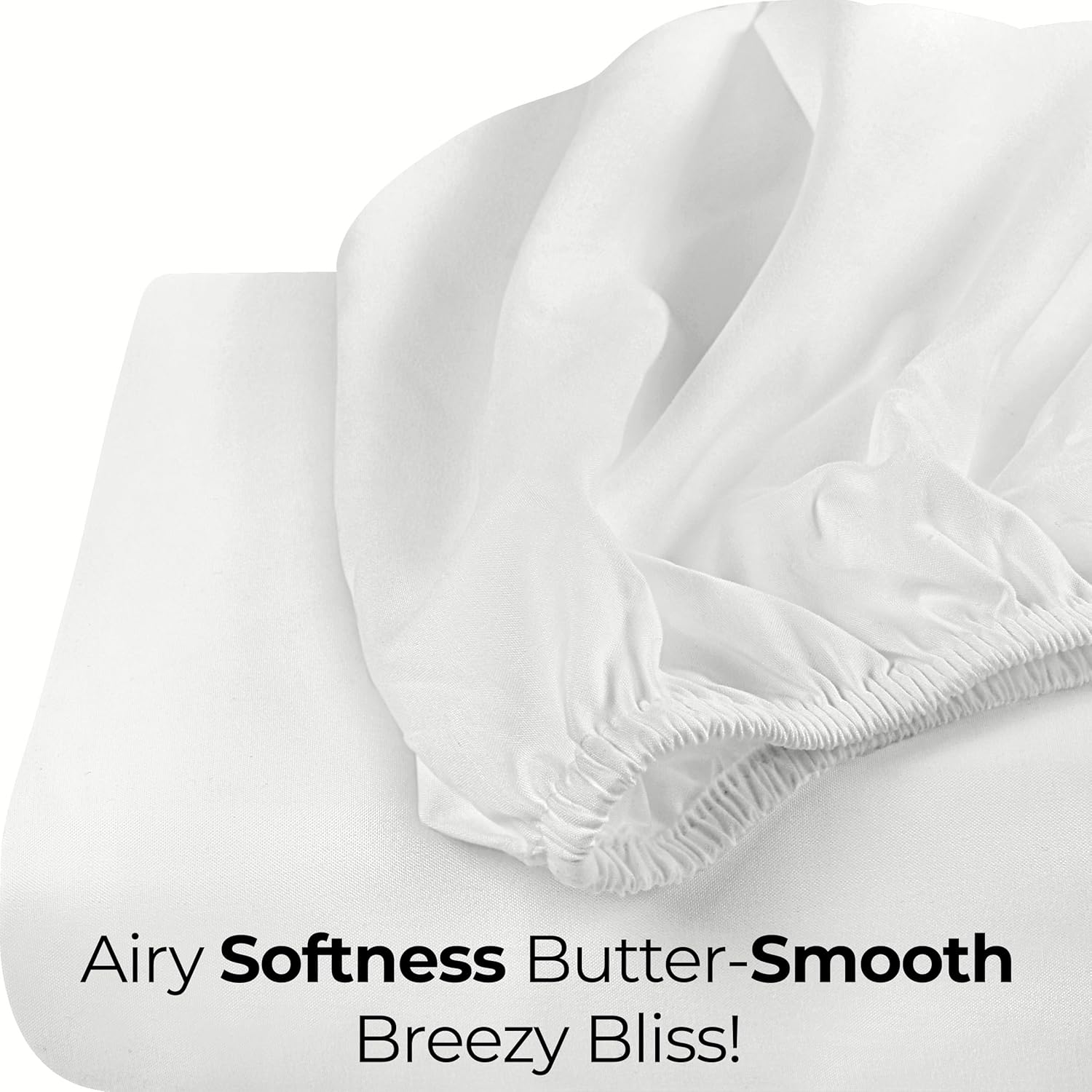 Utopia Bedding Cal King Fitted Sheet - Soft Microfiber - Deep Pocket - Fade Resistant - White