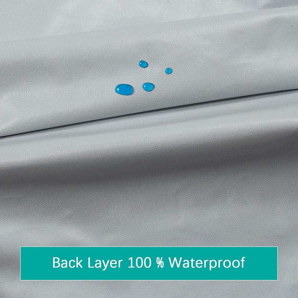 Skiennix Waterproof Crib Sheets - Ultra Soft & Breathable Toddler Mattress Protector | 2 Pack, Grey