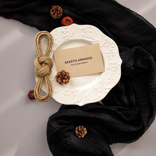 Keketoarrange Black Table Runner - Premium Cotton Cheesecloth for Rustic Decor | 120 Inch Long Sheer Boho Style