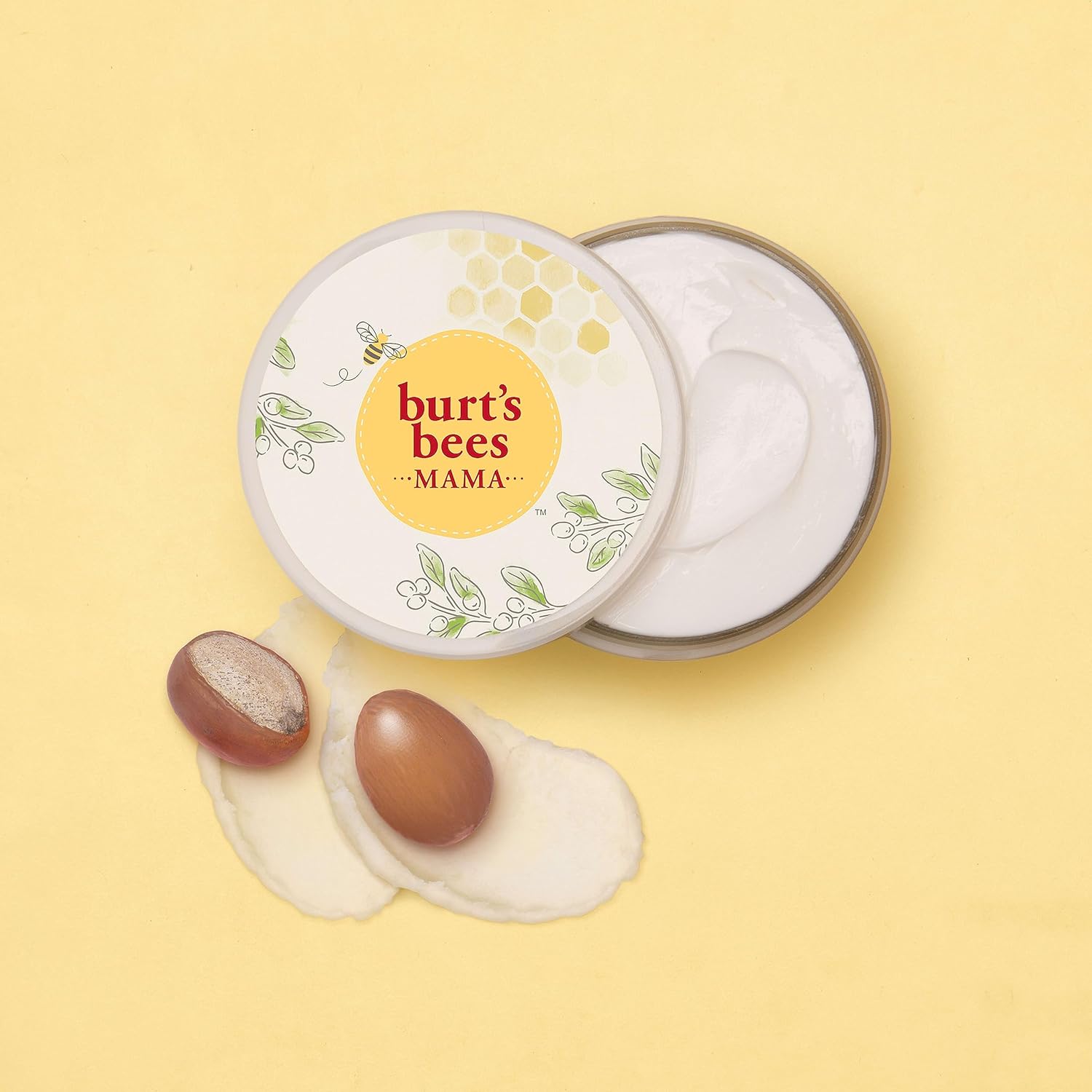 Burt's Bees Mama Belly Butter - Stretch Mark Cream for Pregnancy & Postnatal Care | 6.5 Oz Tub