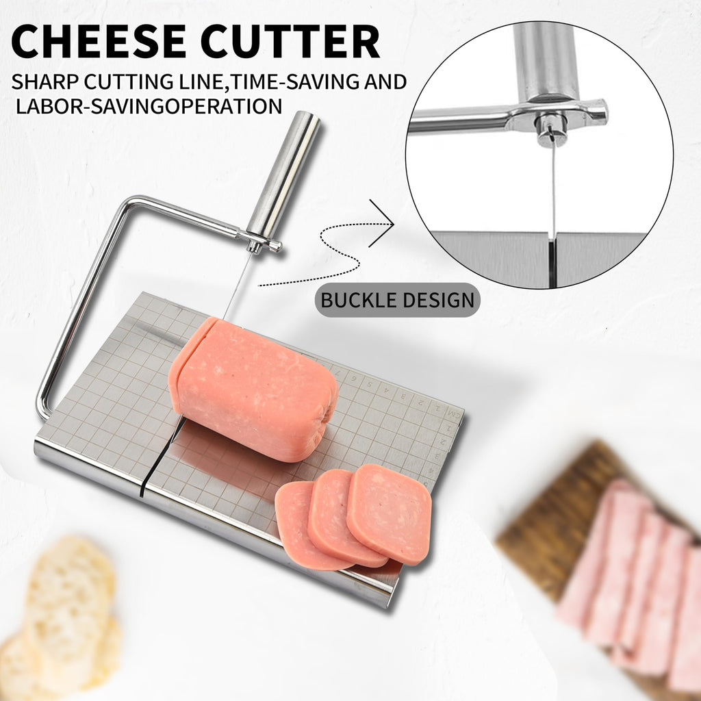 Bectyton Stainless Steel Cheese Slicer, Cheese Slicers for Block Cheese, Cheese Cutters for Block Cheese