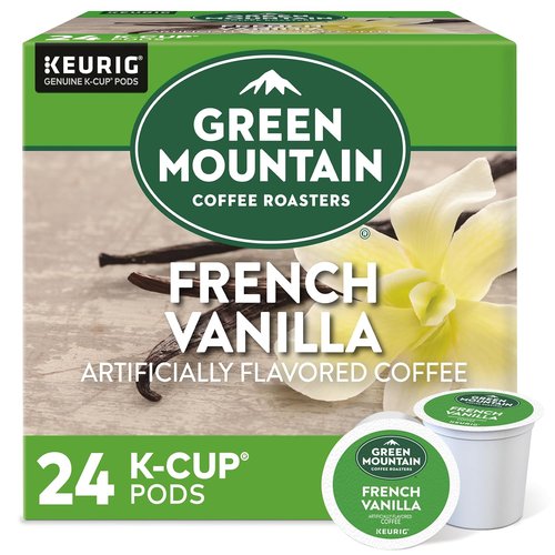 Green Mountain Coffee Roasters French Vanilla K-Cup Pods - Flavored Light Roast Coffee, 24 Count