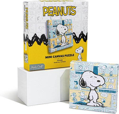 Hands Craft Peanuts Jigsaw Puzzle - Mini Collectible Puzzle Featuring Classic Snoopy Artwork | 56 Pieces
