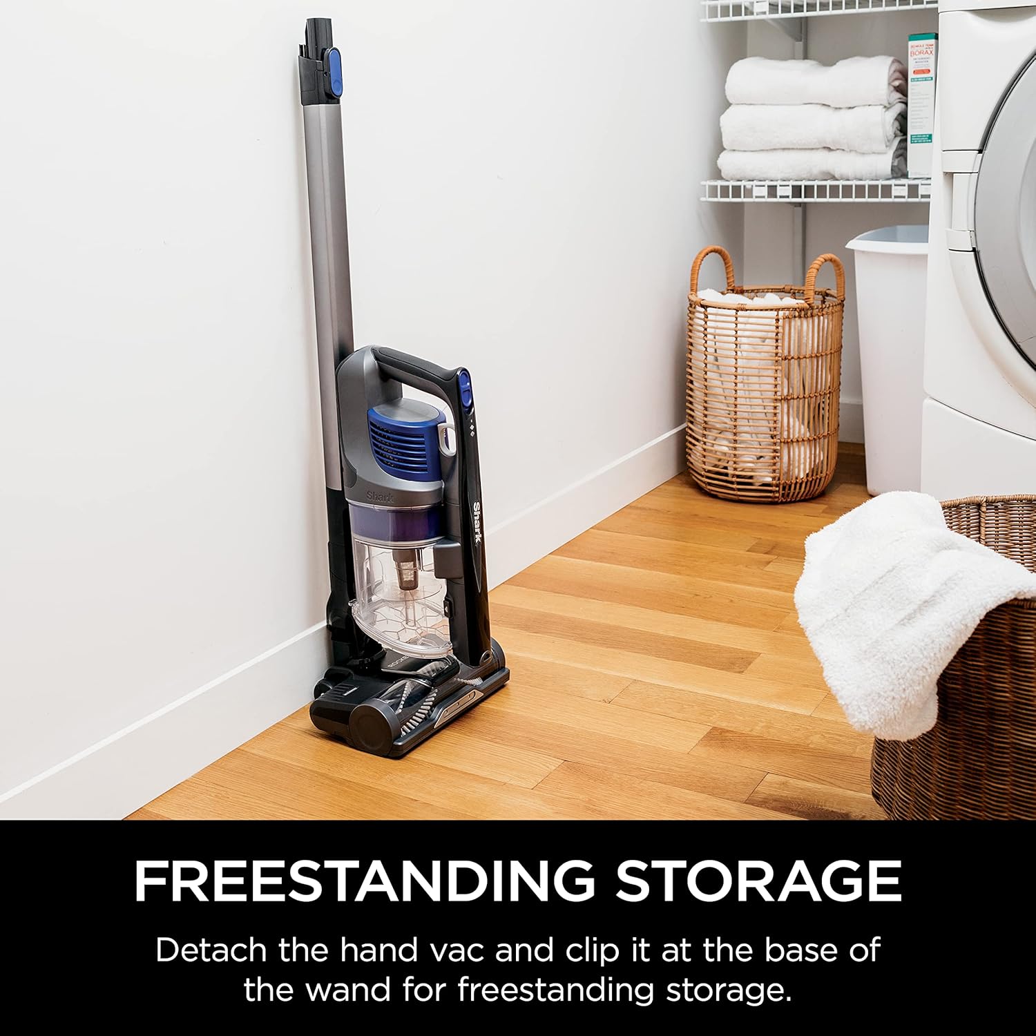 Shark Rocket Cordless Stick Vacuum - Lightweight 7.5 lbs | Blue Iris (Renewed)