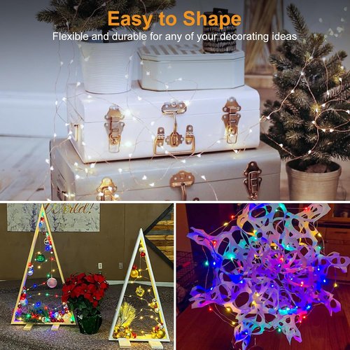 Btfarm 30 Pack Fairy Lights - Battery Operated 7ft 20 LED Twinkle String Lights | Waterproof Mini Silver Wire for Weddings & Events