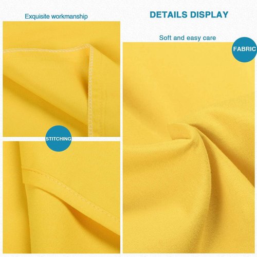 FLXXIE Body Pillow Cover - Super Soft Microfiber | 20x54 Long Pillowcase, Wrinkle & Stain Resistant, Yellow