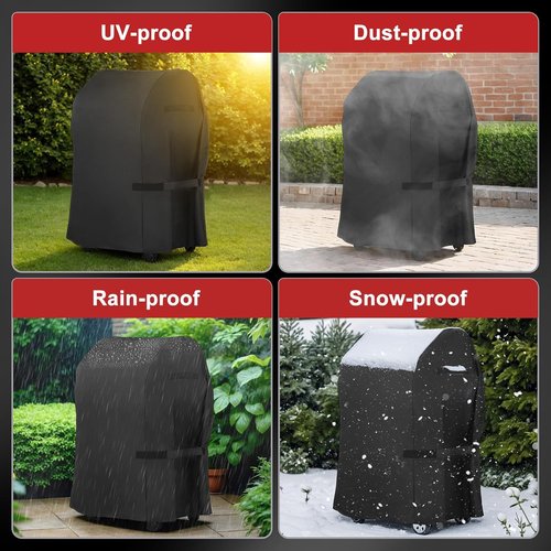 LBTING 40-Inch Heavy Duty BBQ Grill Cover - Waterproof, Windproof & UV Resistant for Most Brands