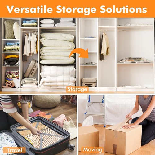 GONGSHI Vacuum Storage Bags - Space Saver Seal Bags for Clothing & Bedding | 10 Sizes Available
