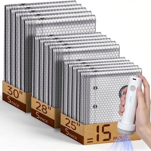 Space Saver Vacuum Storage Bags with Portable Electric Pump, Vacuum Seal Bags for Clothing Travel, Compression Bags for Travel & Home, Clothes, Blankets, Seasonal Storage, 15 Combo (5L/5M/5S)