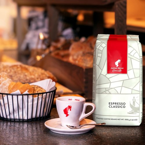 Julius Meinl Crema Espresso Classico - Medium Roasted Coffee Beans, 1kg (35oz)