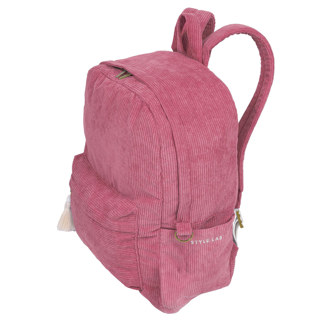 Fashion Angels Style.Lab Backpack for Kids, Corduroy Travel Bookbag with Cute & Stylish Design, Ideal for Girls in School