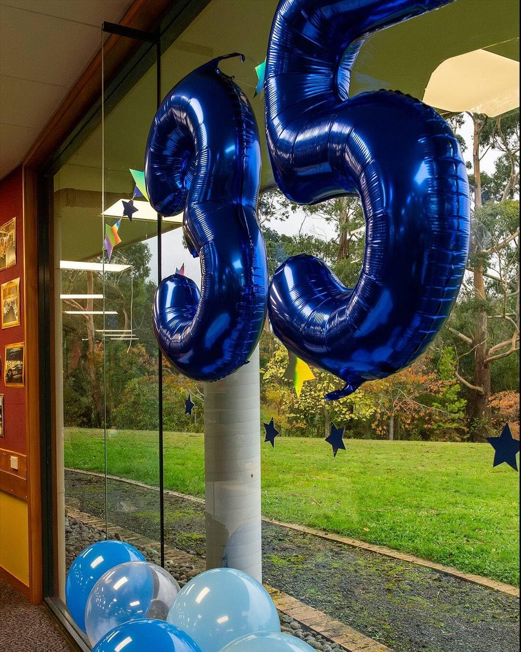 Night Blue Number 1 Balloon - 40 Inch Shiny First Birthday Decoration for Baby Boy or Girl
