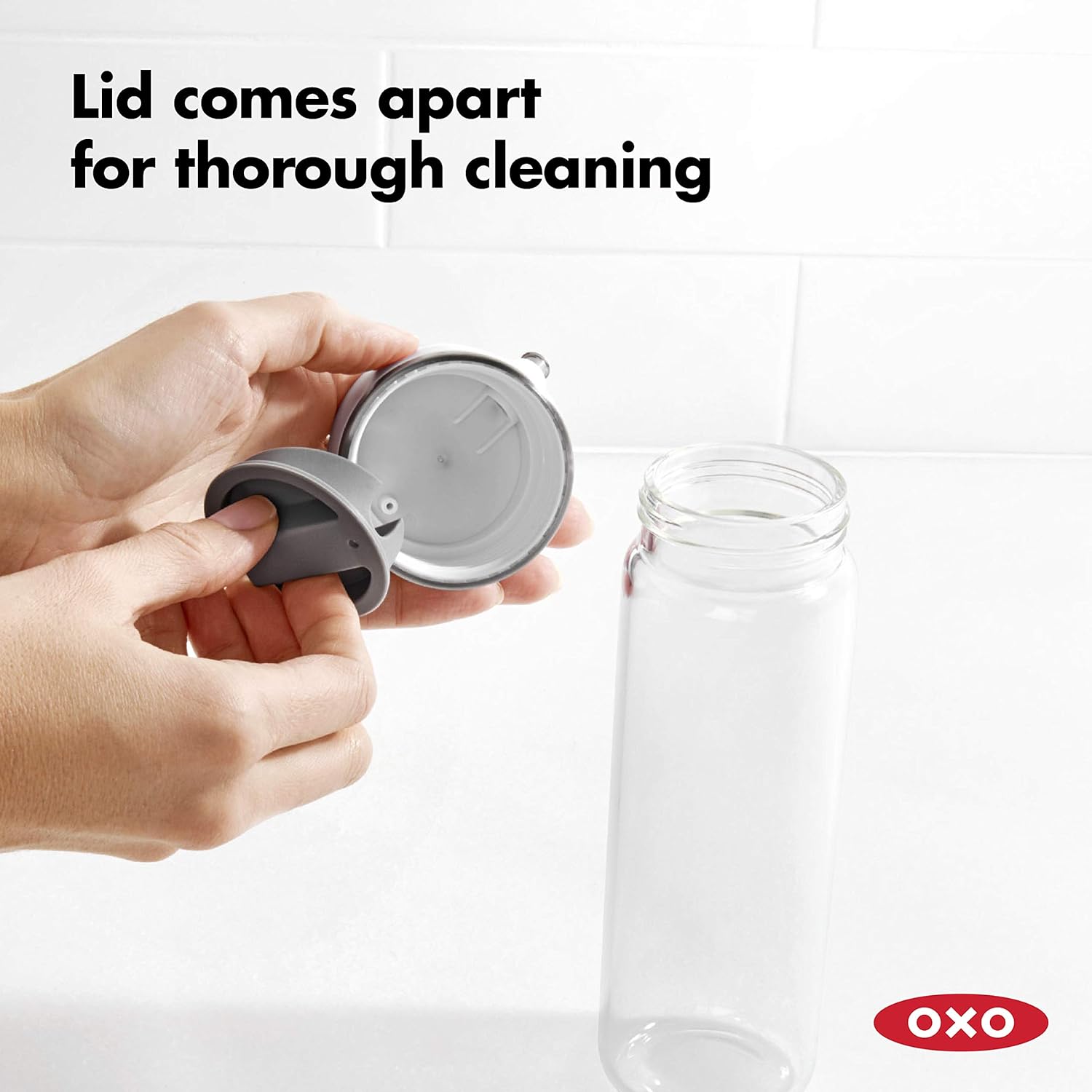 OXO Good Grips 12 oz Glass Oil Dispenser - Precision Pour Design for Easy Use