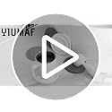 YIUMAF Diatomite Soap Dish Light Gray Round Quick Dry Absorbent Bathroom Accessory
