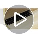 Redunest 4-Inch Heavy Duty L Brackets, Black Metal Corner Brace - 4 Pack
