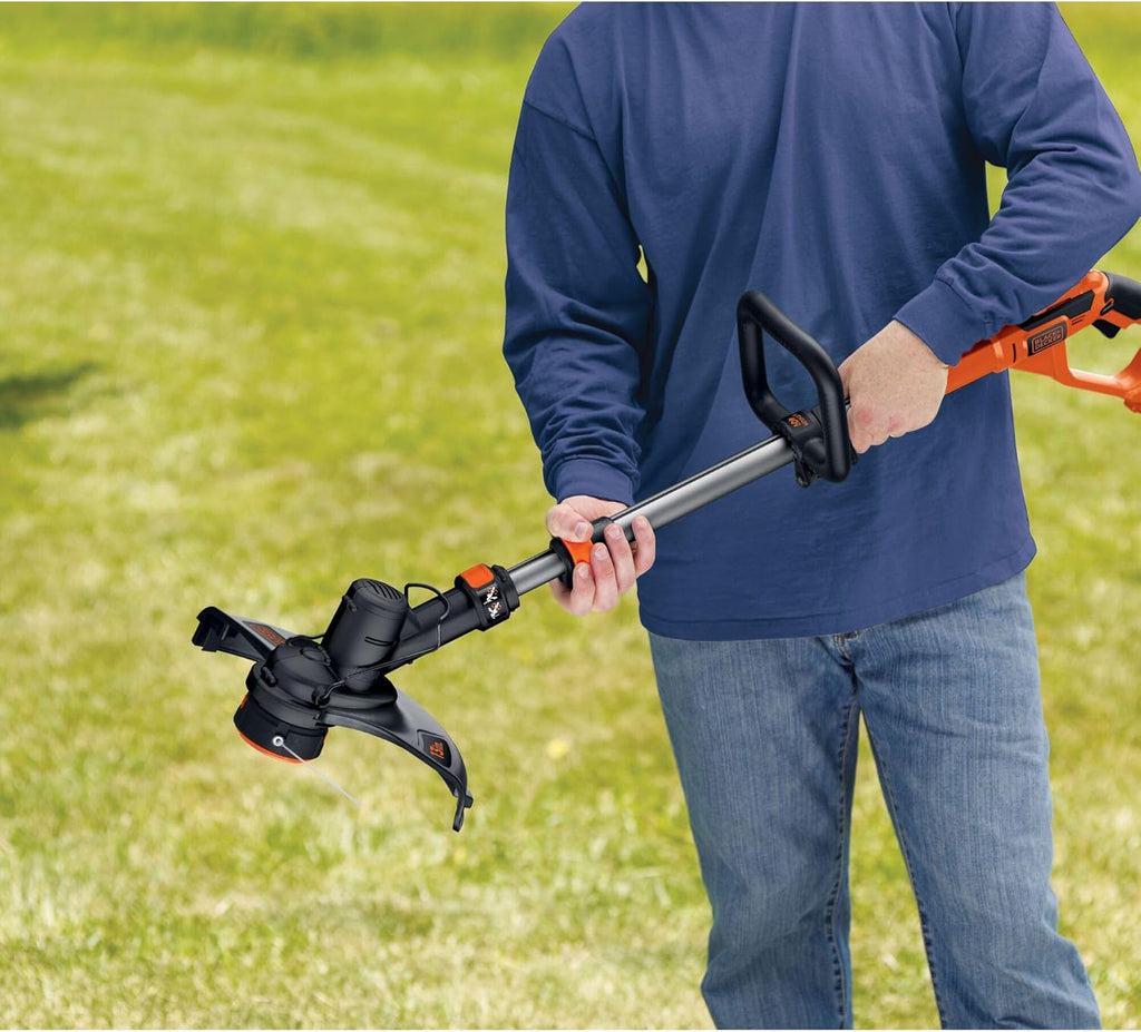BLACK+DECKER 40V MAX Cordless String Trimmer & Edger - Adjustable Telescoping Pole, Includes Battery & Charger