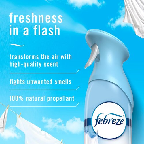 Febreze Air Mist Air Freshener Spray - Odor-Fighting Room Spray | Linen & Sky Scent, 8.8oz (Pack of 2)