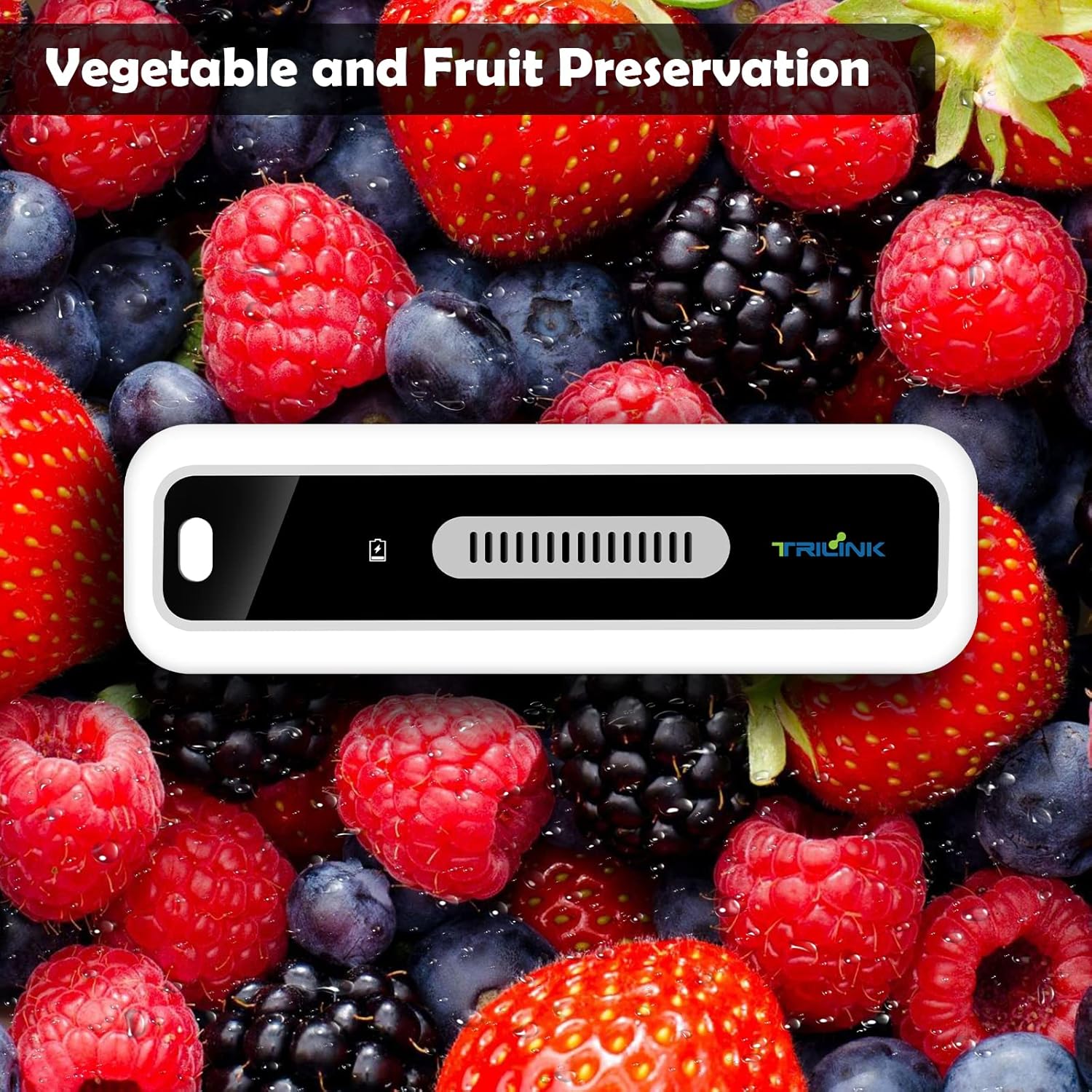 Skiennix Mini USB Fridge Deodorizer - Rechargeable Odor Eliminator with LED Display | Effective for Fridge, Car, Closet