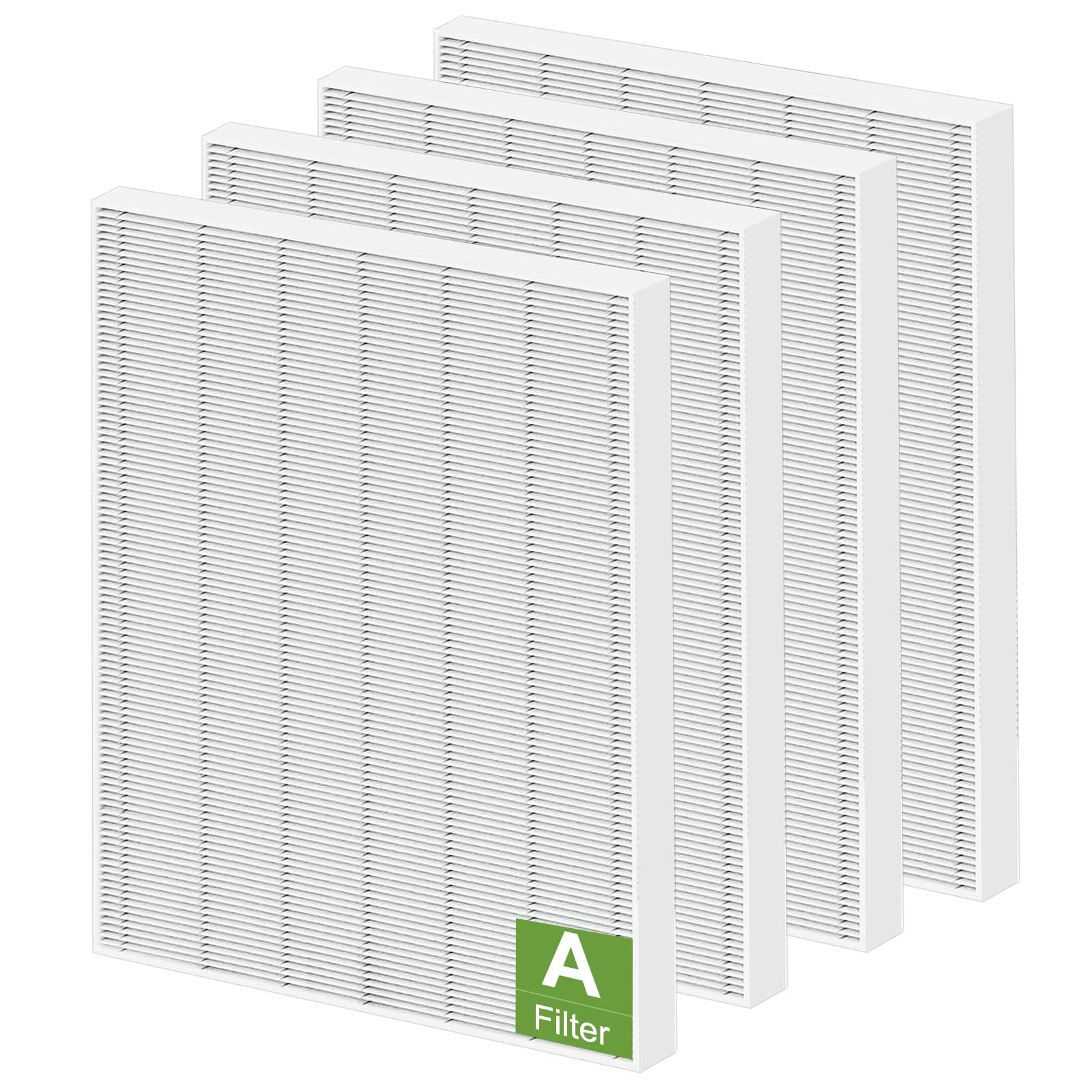 4 Pack 115115 Replacement Filter A Size 21 - Compatible with Winix PlasmaWave C535 5300 5300-2 6300 6300-2 P300 AM90 C909 9800, C535 Filter A