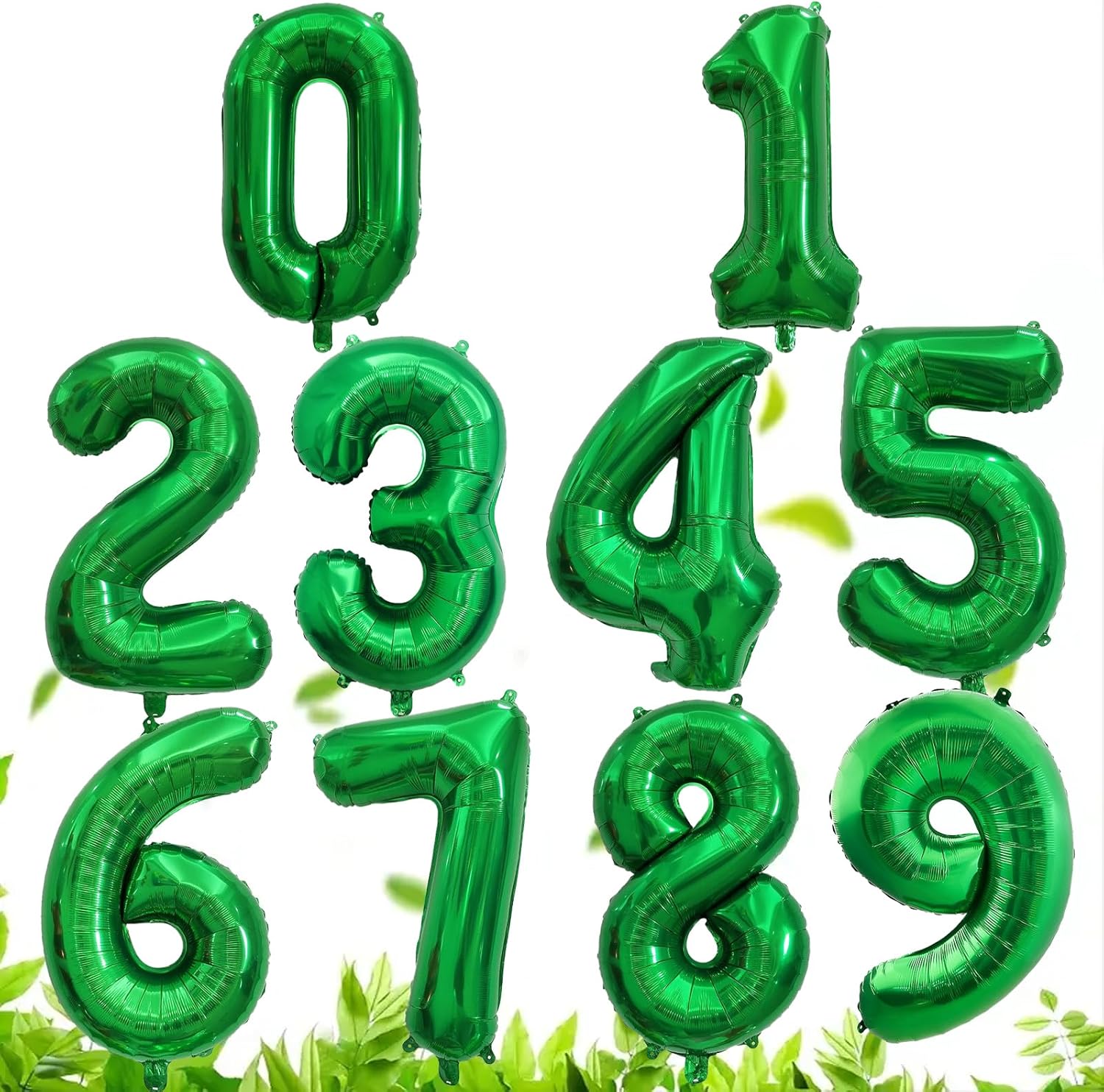 Number Balloons - Giant Green Number 9 Balloon | 40 Inch St. Patrick's Day Birthday Decoration